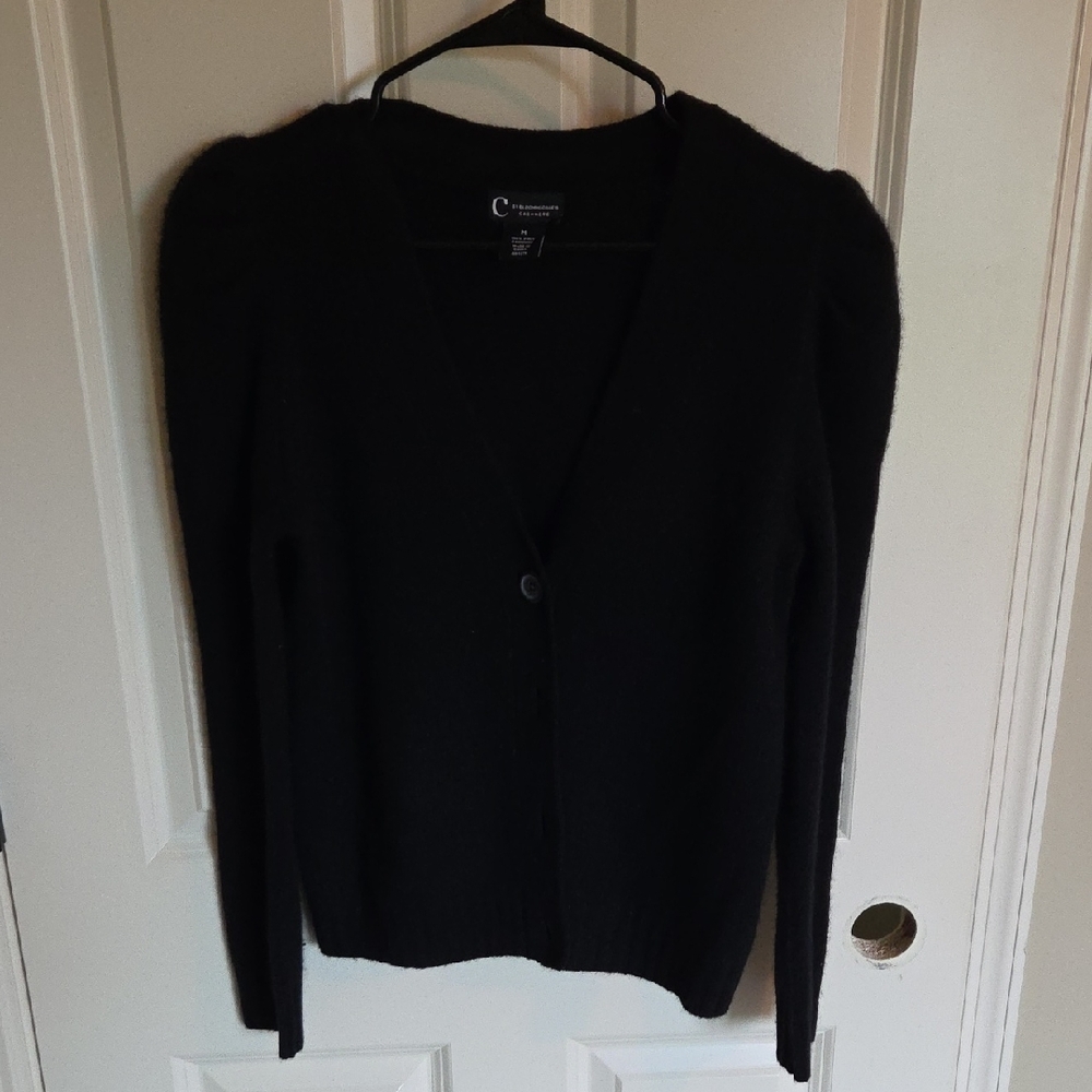 Black Women's Cashmere Sweater, Size Medium